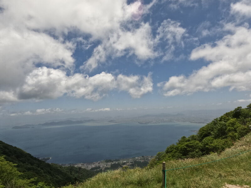 琵琶湖バレイ　ブランコからの景色